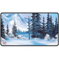 Ultra Pro - Bob Ross Winter Paradise - Black Stitched Playmat