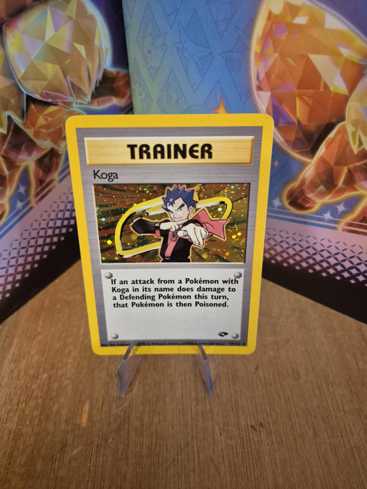 Koga Holo 19/132 Gym Heroes Single Pokémon Card