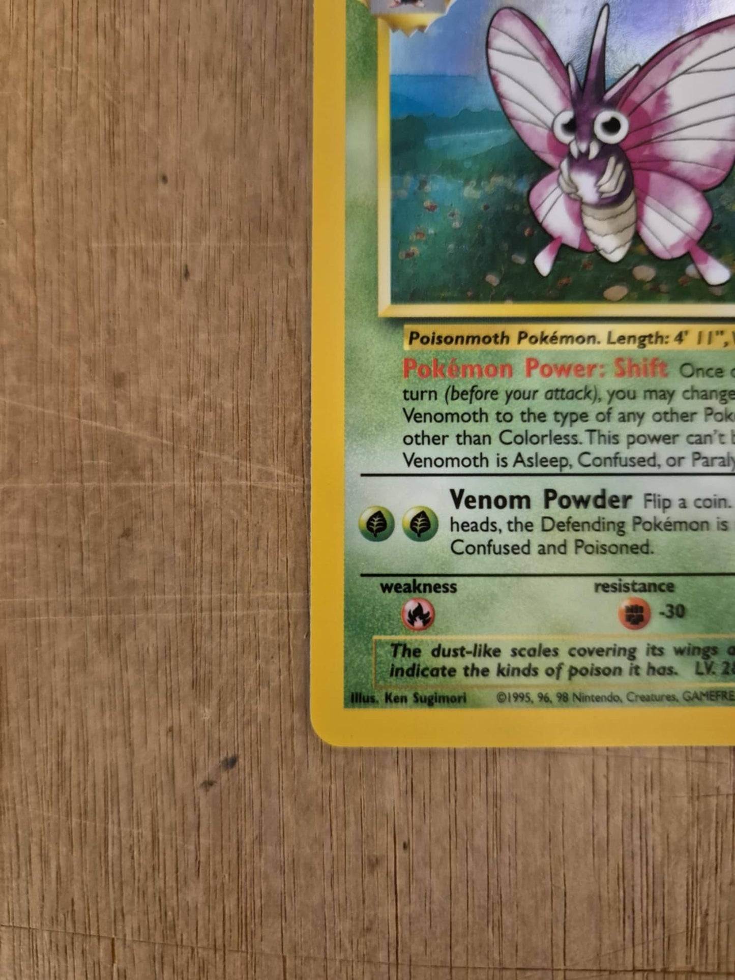 Venomoth Holo 13/64 Jungle Single Pokémon Card