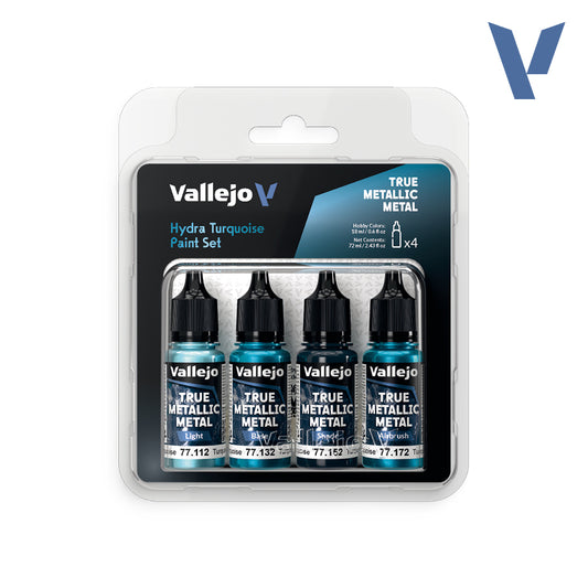 Vallejo True Metallic Metals - Hydra Turquoise Paint Set