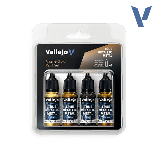 Vallejo True Metallic Metals - Arcane Gold Paint Set