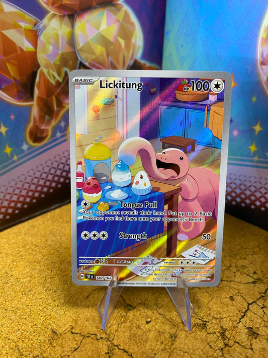 Lickitung Illustration Rare 180/162 Temporal Forces Single Pokemon Card