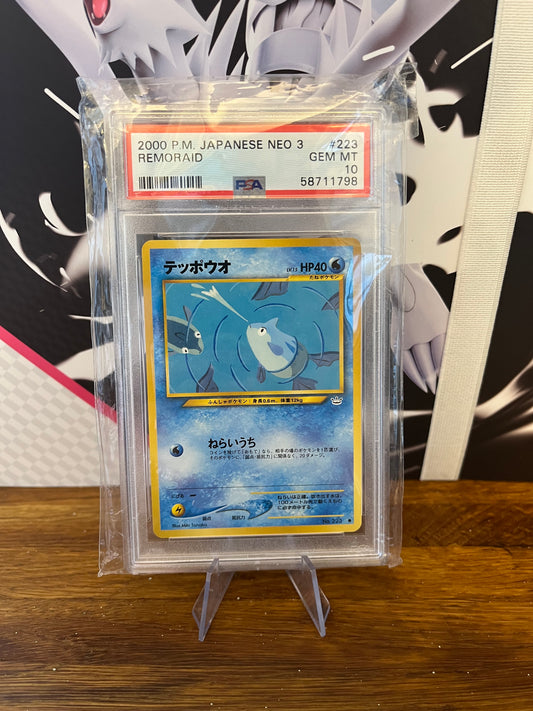 Remoraid No.223 Japanese Awakening Legends PSA 10 Graded Pokémon Card