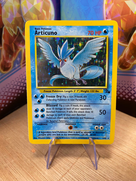 Articuno Holo 2/62 Fossil Single Pokémon Card