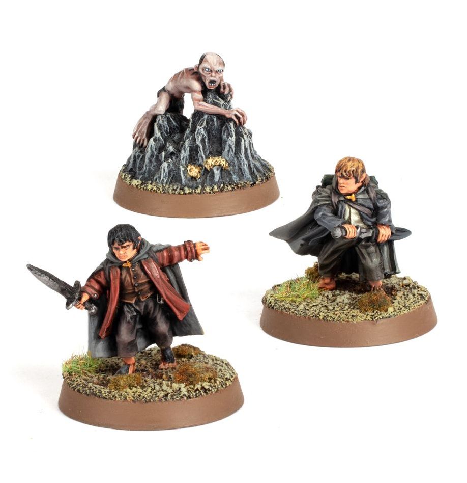 Frodo Baggins, Samwise Gamgee and Gollum in Emyn Muil