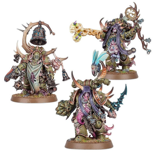 Malignant Plaguecaster, Noxious Blightbringer, and Plague Marine Champion.