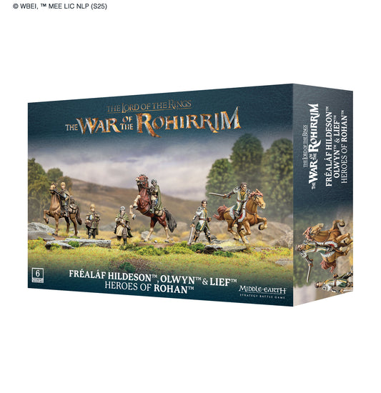 Middle Earth Strategy Battle Game - Fréaláf Hildeson, Olwyn & Lief, Heroes of Rohan