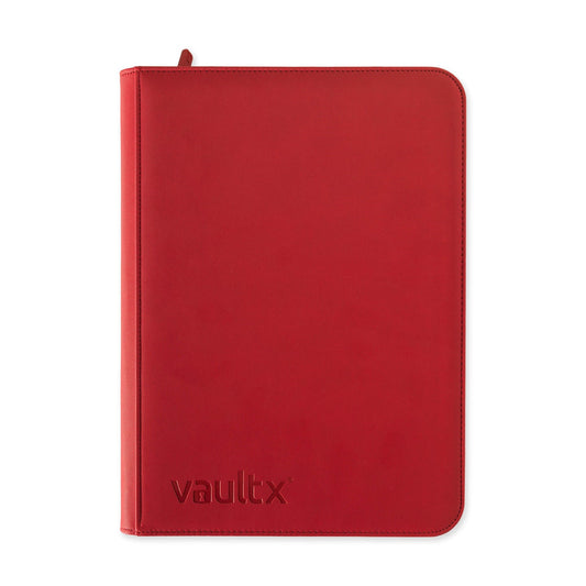 9 Pocket Exo Tec Zip Binder - Fire Red