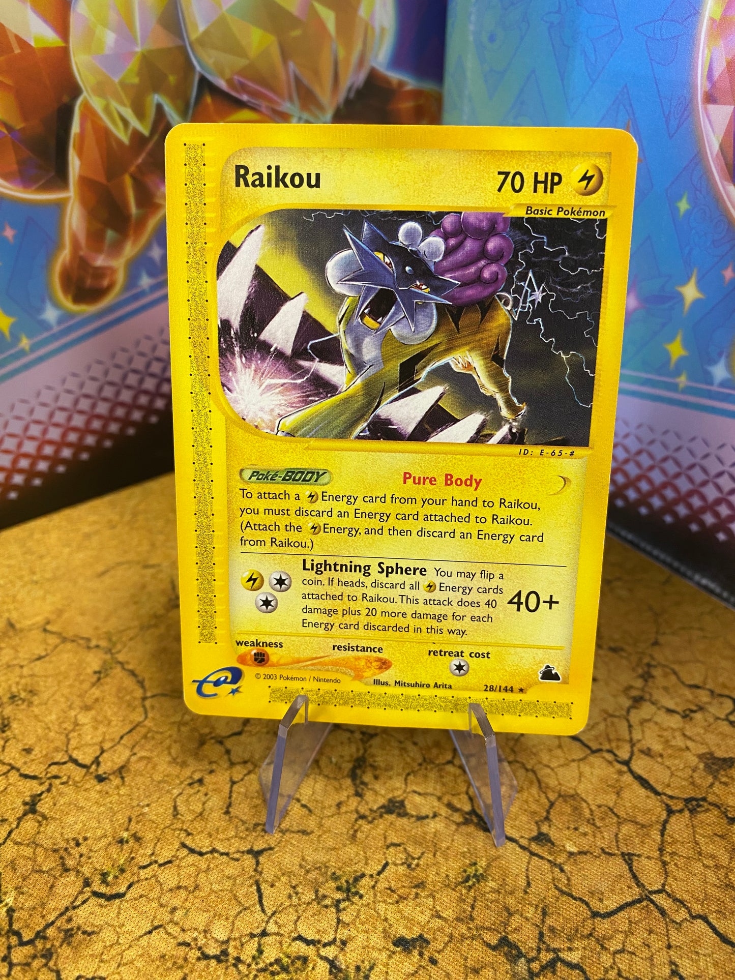 Raikou Non-Holo 28/144 Skyridge Single Pokémon Card