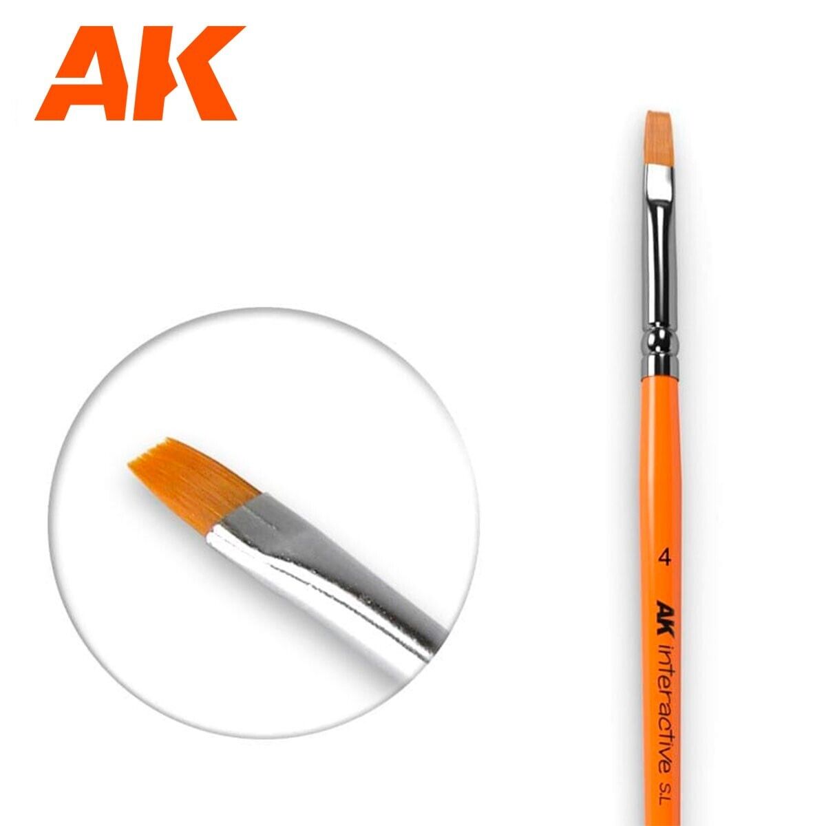 AK - Size 4 Flat Brush