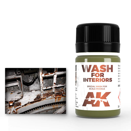 AK Weathering Paints - Wash For Interiors