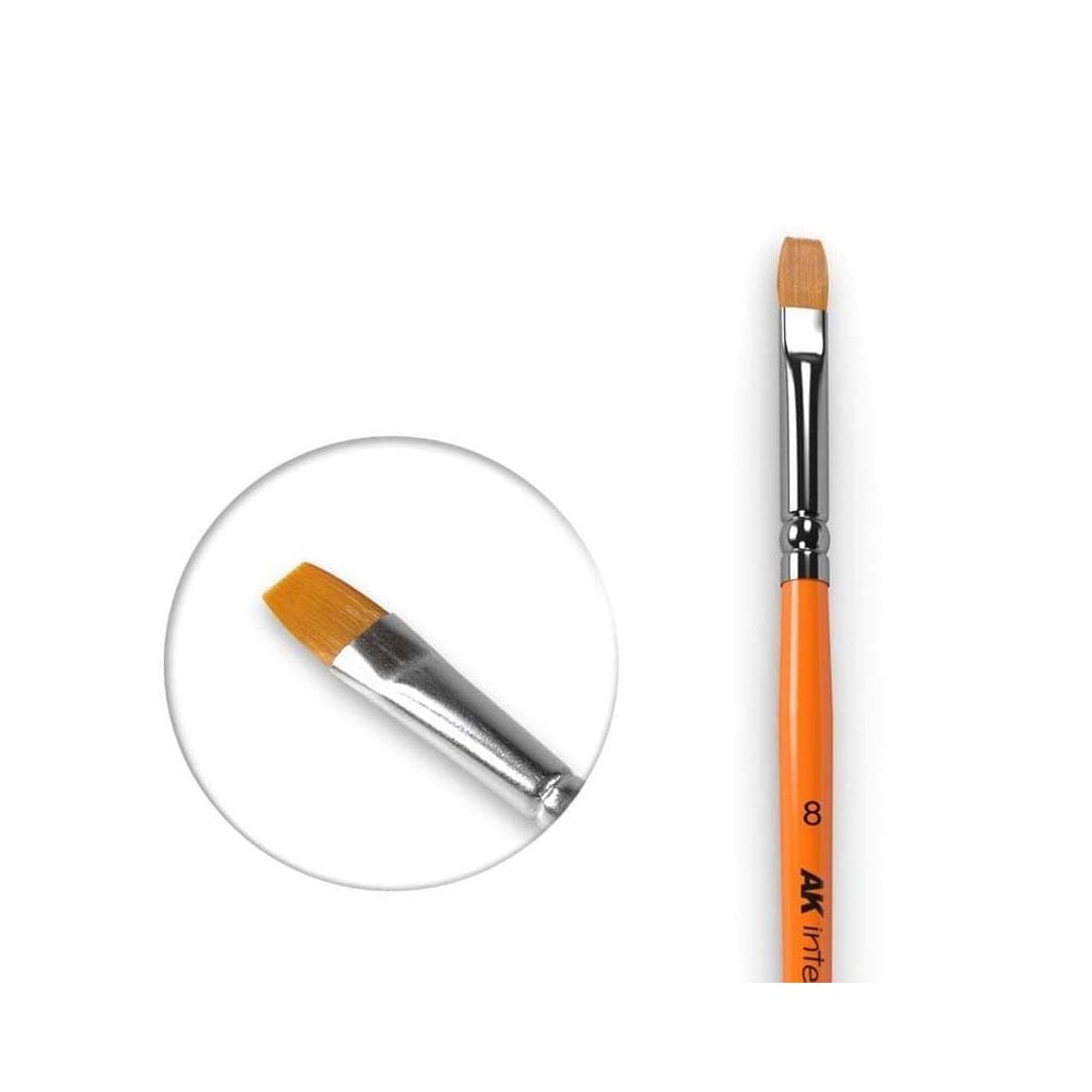 AK - Size 8 Flat Brush