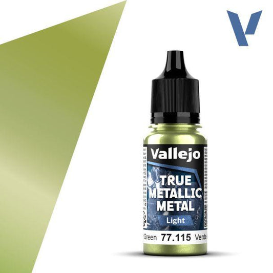Vallejo True Metallic Metals - Amber Green (Light)