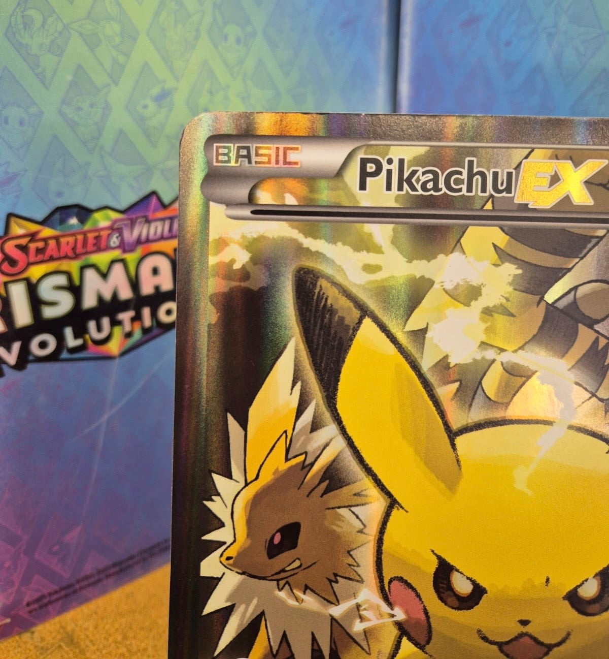 Pikachu EX XY124 JUMBO Black Star Promo Single Pokémon Card