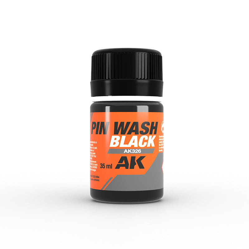 AK Weathering Paints - Pin Wash Black