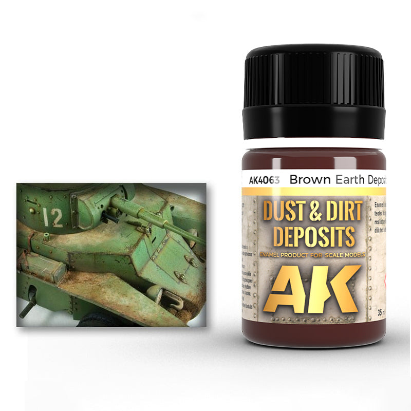 AK Weathering Paints - Brown Earth