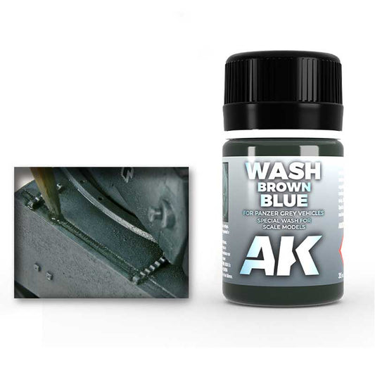 AK Weathering Paints - Brown Blue Wash