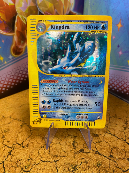 Kingdra Holo H14/H32 Aquapolis Single Pokémon Card