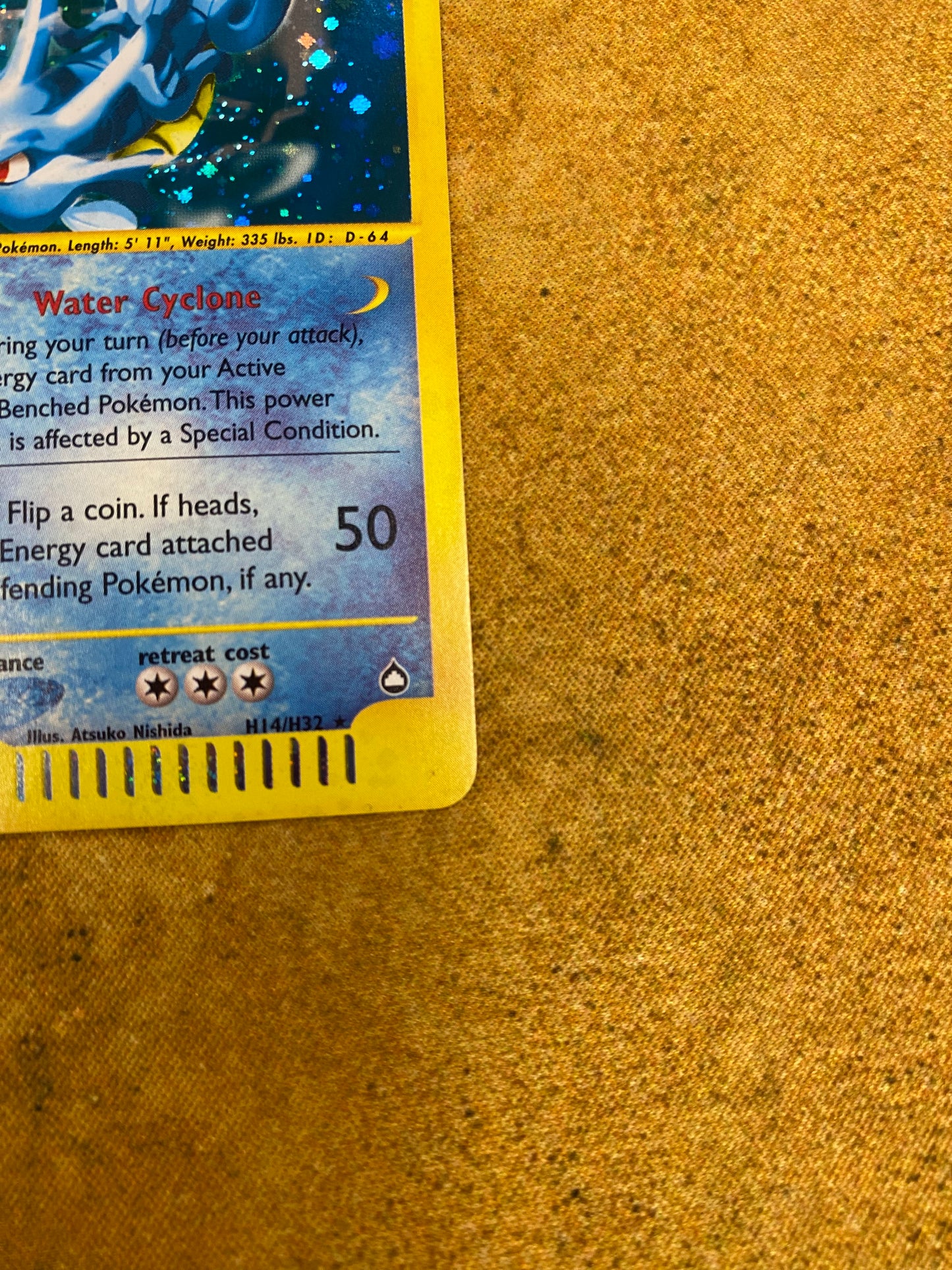 Kingdra Holo H14/H32 Aquapolis Single Pokémon Card