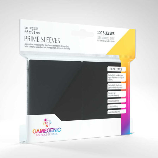 Gamegenic Prime Sleeves - Black (100)