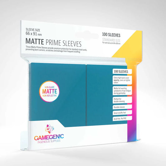 Gamegenic Prime Sleeves - Matte Blue (100)