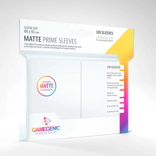 Gamegenic Matte Prime Sleeves White 100
