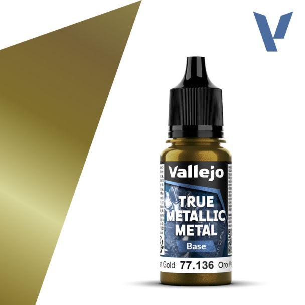 Vallejo True Metallic Metals - Greenish Gold (Base)