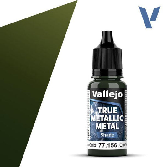 Vallejo True Metallic Metals - Greenish Gold (Shade)