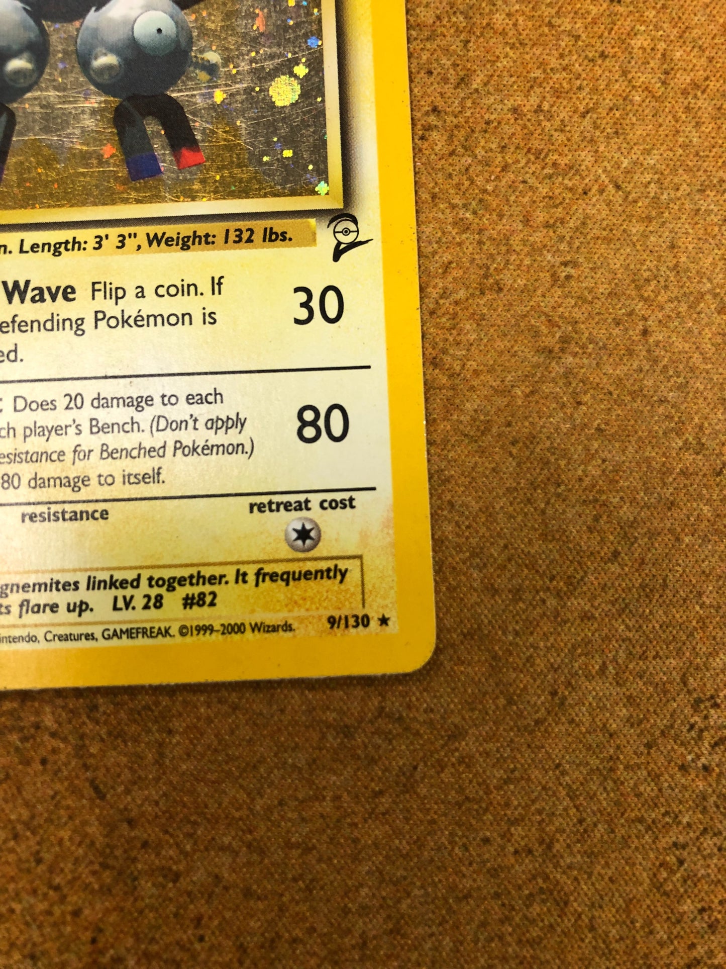 Magneton Holo 9/130 Base Set 2 Pokémon Single Card