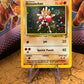 Hitmonchan Holo SWIRL 8/130 Base Set 2 Single Pokémon Card
