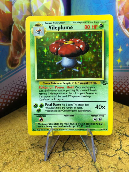 Vileplume Holo 15/64 Jungle Pokémon Card Single