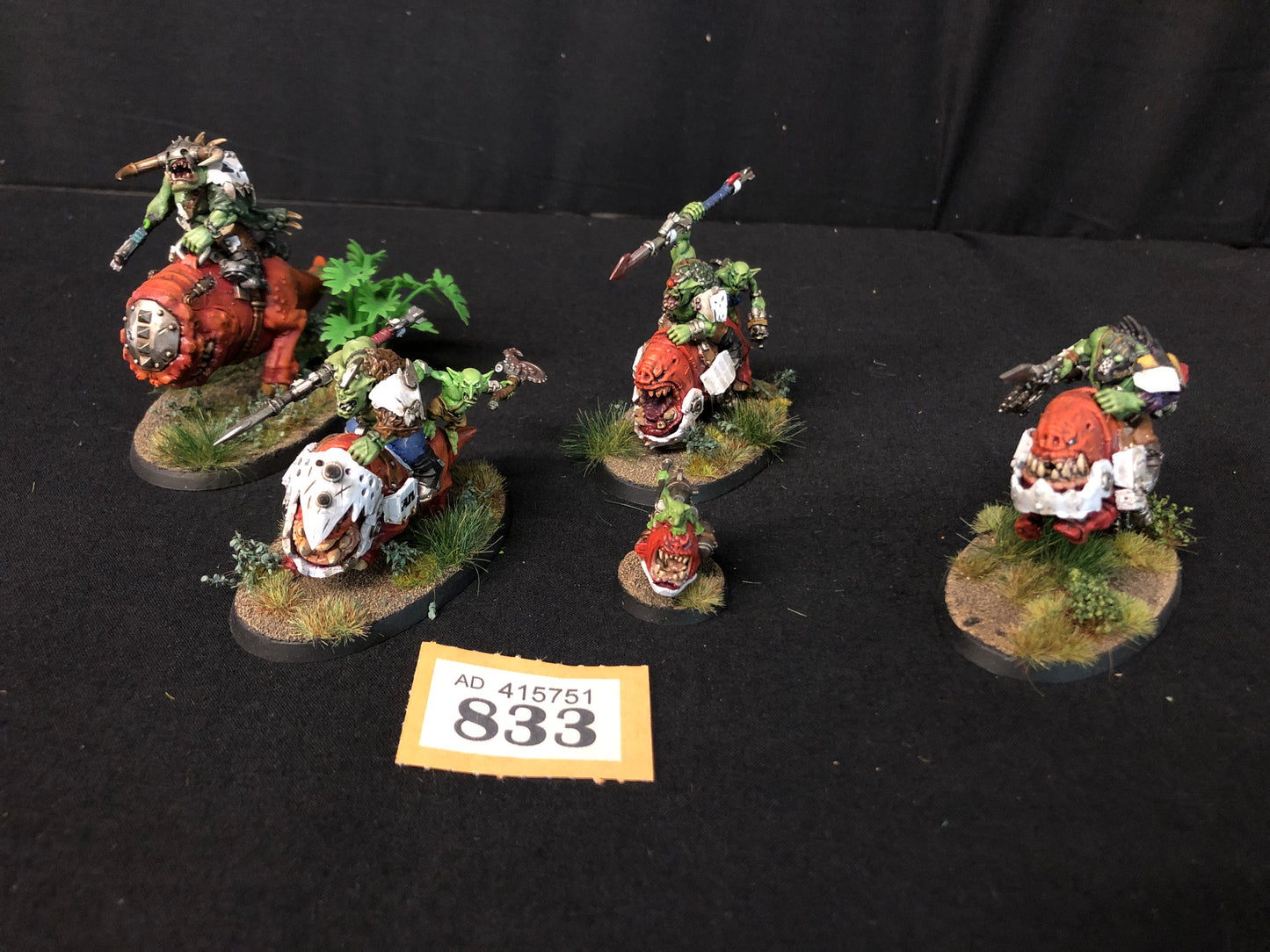 4x Squighog Boyz #833 Very Well Painted Orks Warhammer 40k