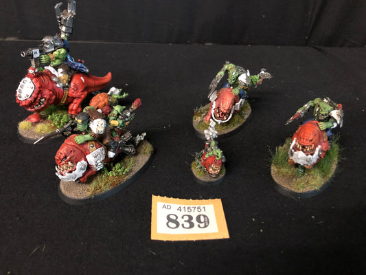 4x Squighog Boyz #839 Very Well Painted Orks Warhammer 40k