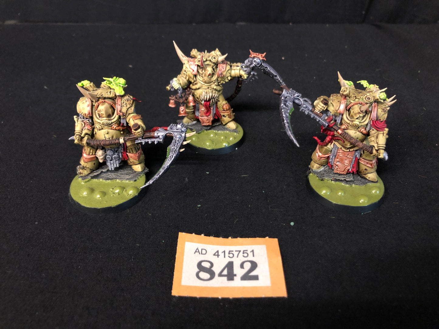 3x Deathshroud Terminators #842 Very Well Painted Death Guard Well Painted Warhammer 40k