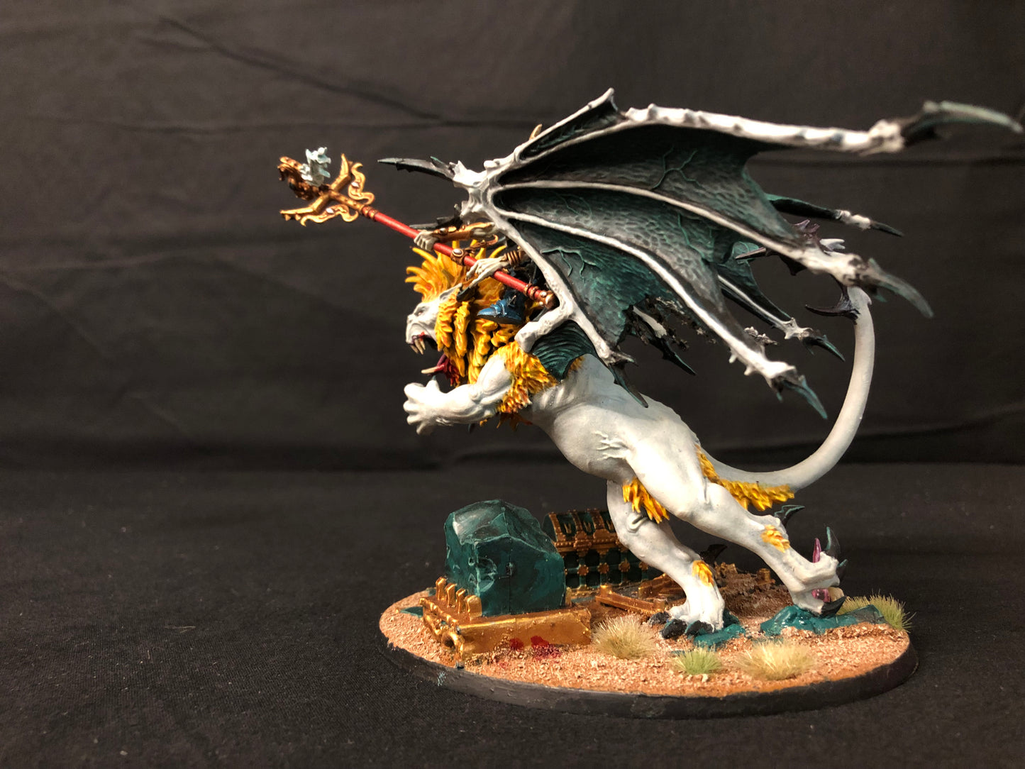 Chaos Lord on Manticore #700 VERY Well Painted Chaos Space Marines Warhammer 40k AOS