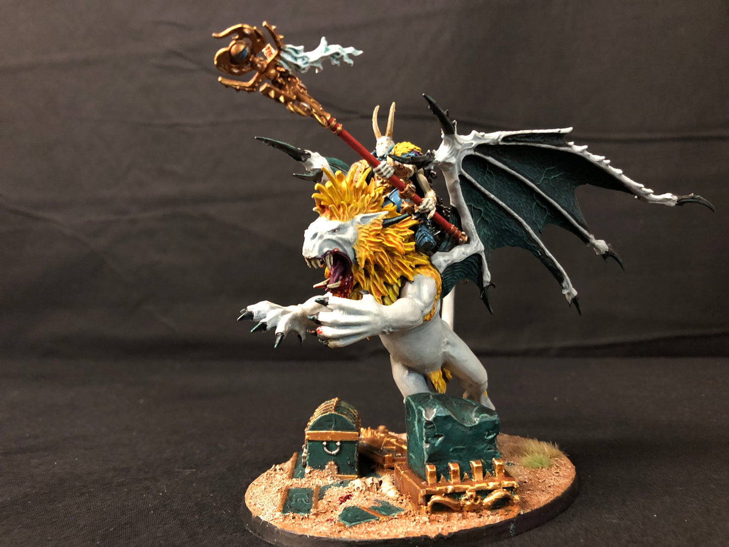 Chaos Lord on Manticore #700 VERY Well Painted Chaos Space Marines Warhammer 40k AOS