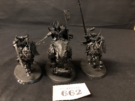 2x Chaos Knights + Chaos Lord #662 Slaves to Darkness AOS Warhammer 40k