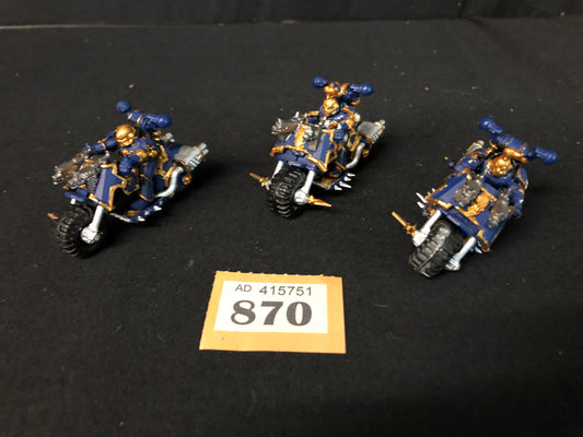 3x OOP Chaos Bikers #870 Chaos Space Marines Warhammer 40k