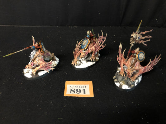 3x Morbheg Knights #891 Well Painted Flesh Eater Courts AOS Warhammer 40k