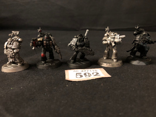 5x Deathwatch Veterans #592 Space Marines Warhammer 40k