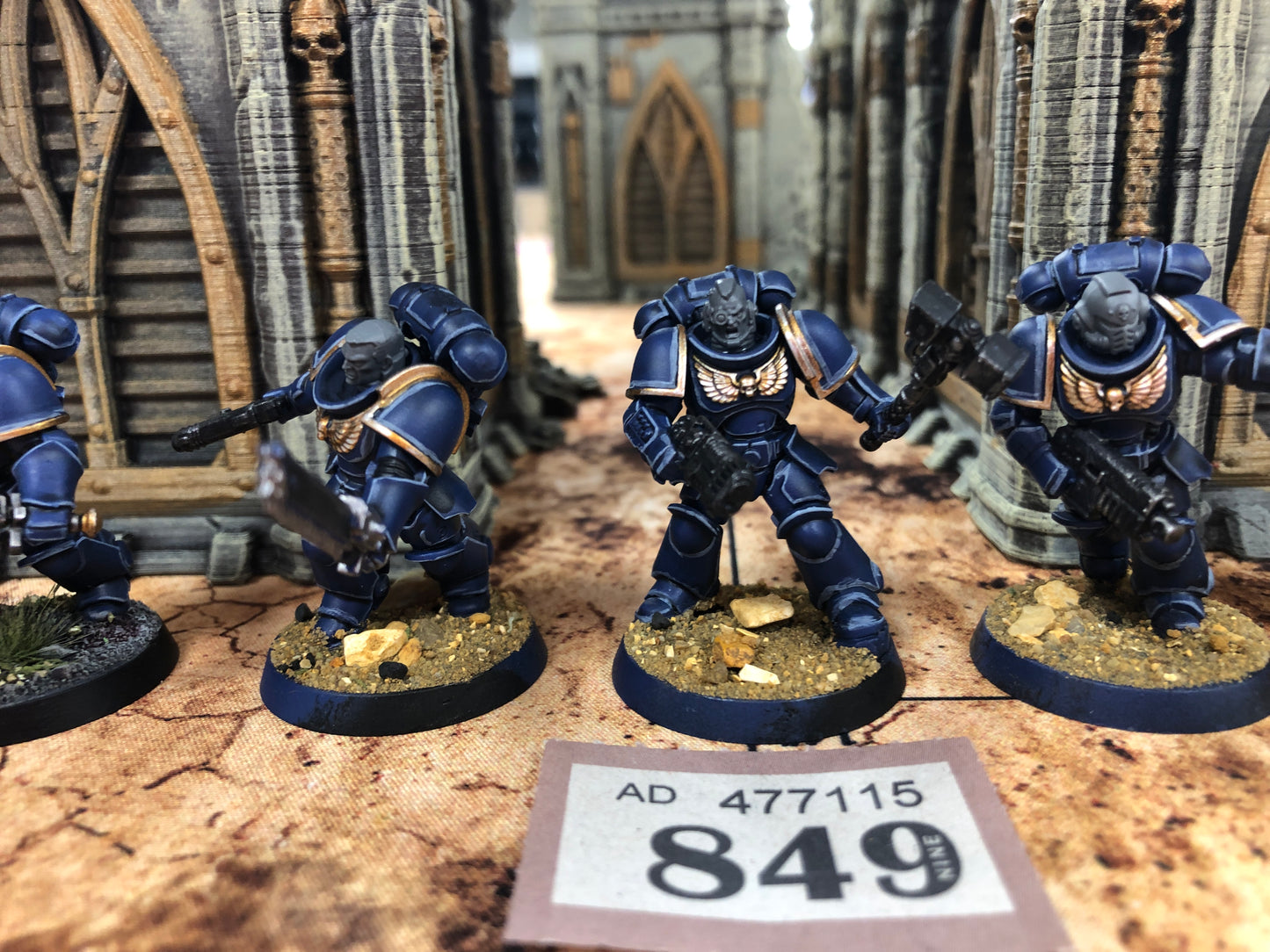 5x Primaris Assault Intercessors #849 Well Painted Space Marines Warhammer 40k