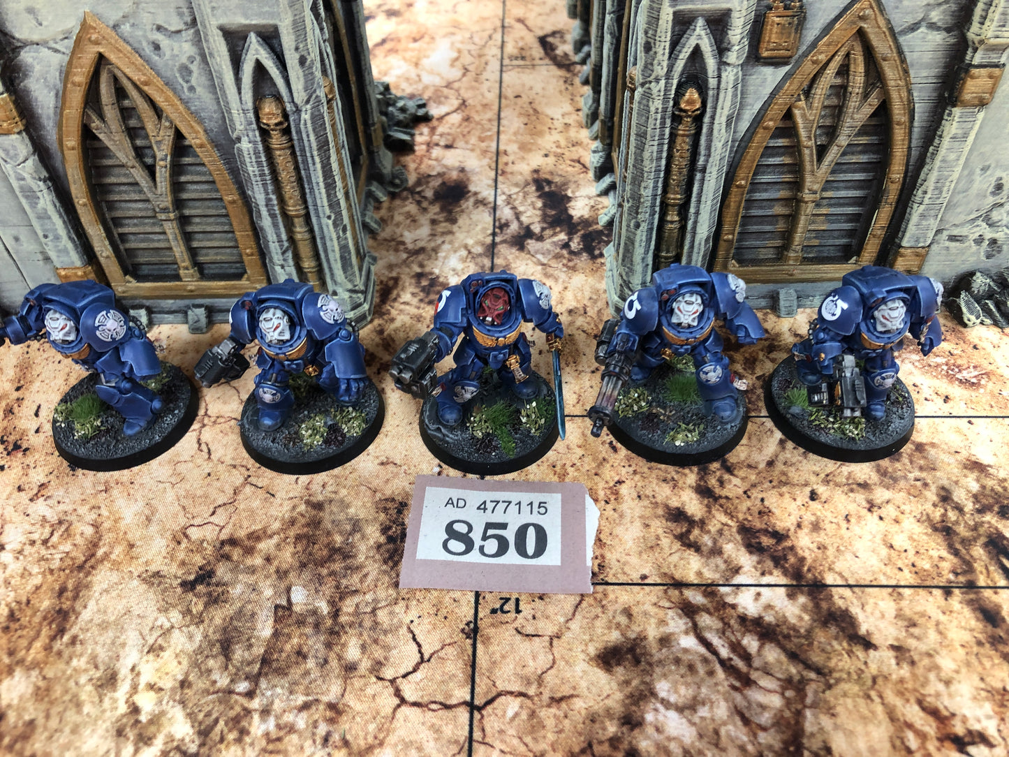 5x Primaris Terminator Squad #850 Very Well Painted Space Marines Warhammer 40k