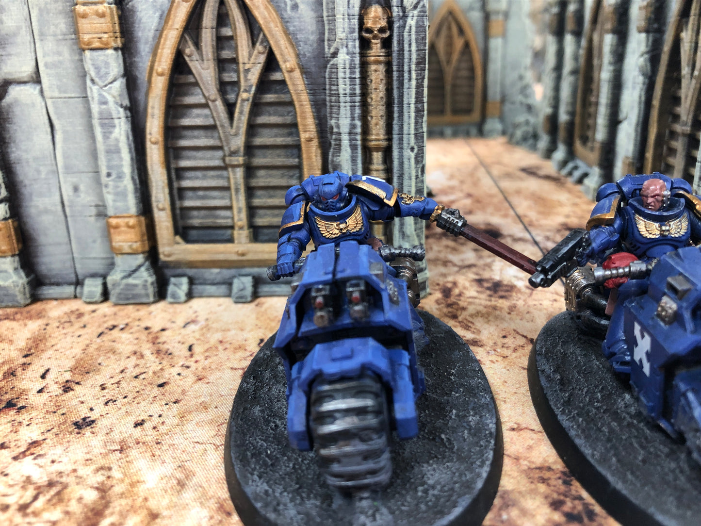 3x Primaris Outriders #861 Very Well Painted Space Marines Warhammer 40k