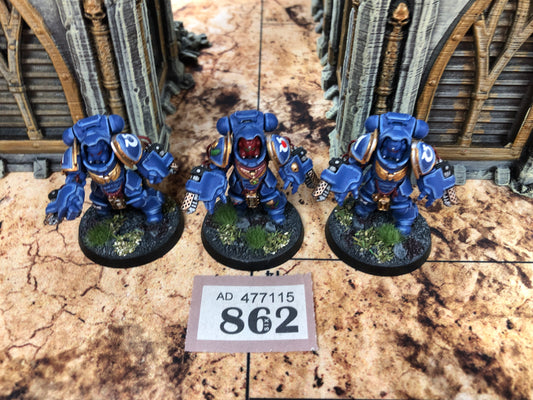 3x Primaris Aggressors #862 VERY Well Painted Space Marines Warhammer 40k