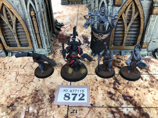 Chaplain Grimaldus + Retinue #872 Black Templars Space Marines Warhammer 40k