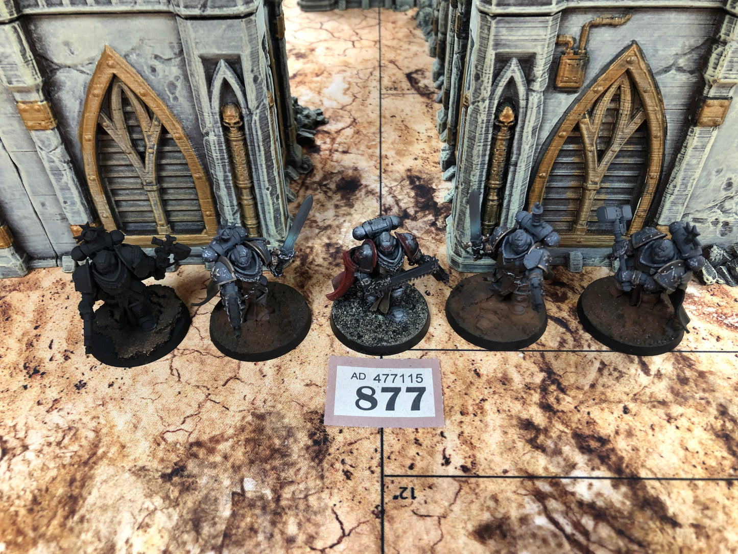 5x Sword Brethren #877 Black Templars Space Marines Warhammer 40k