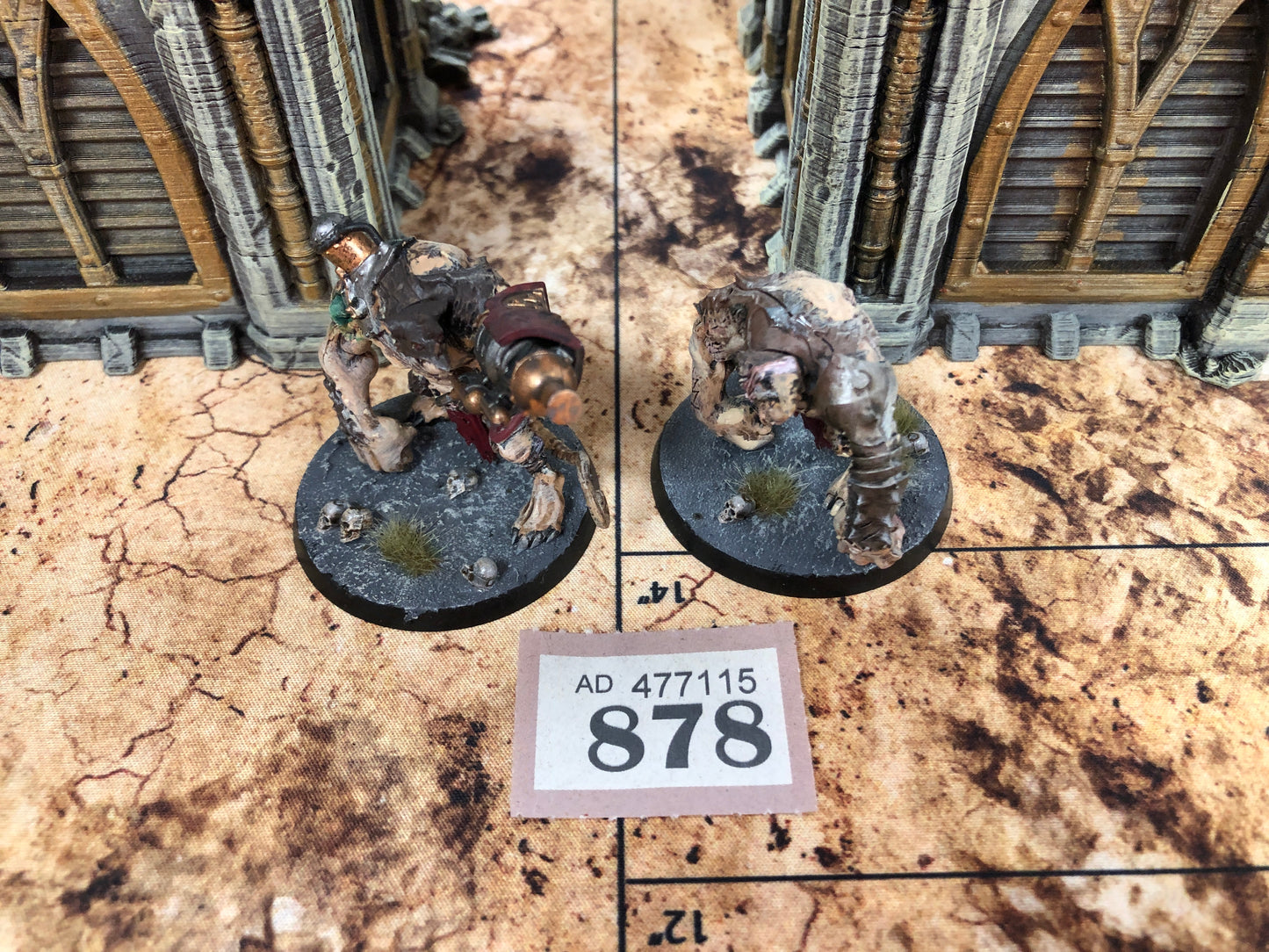 2x  Rat Ogors #878 Well Painted Skaven AOS Warhammer 40k