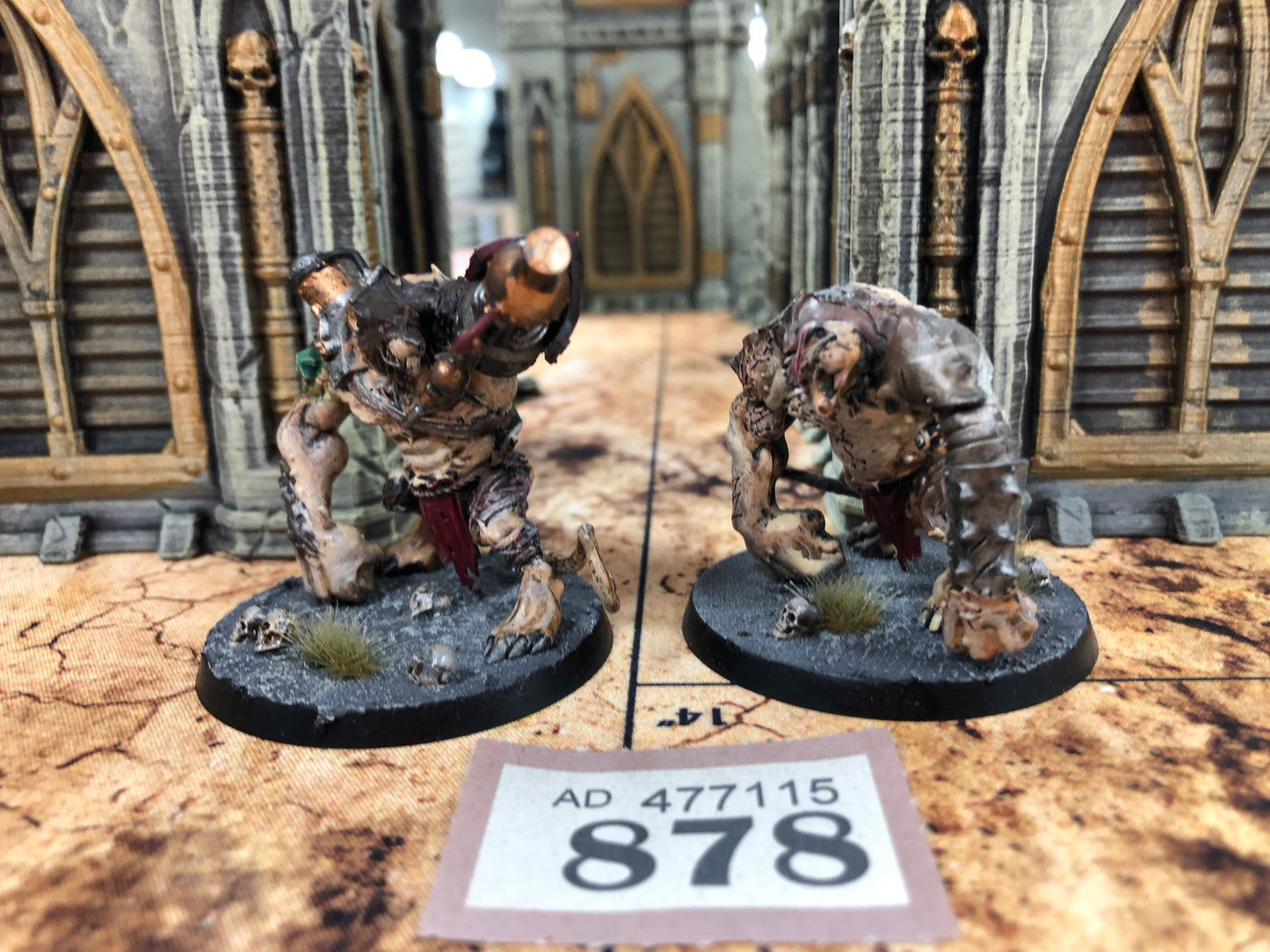 2x  Rat Ogors #878 Well Painted Skaven AOS Warhammer 40k