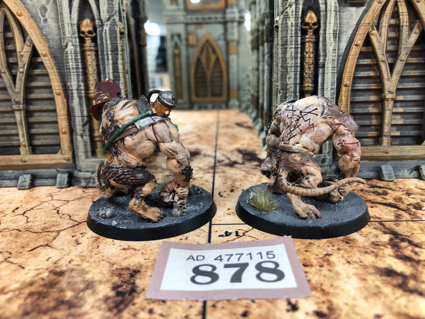 2x  Rat Ogors #878 Well Painted Skaven AOS Warhammer 40k