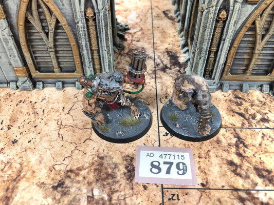 2x Rat Ogors #879 Well Painted Skaven AOS Warhammer 40k